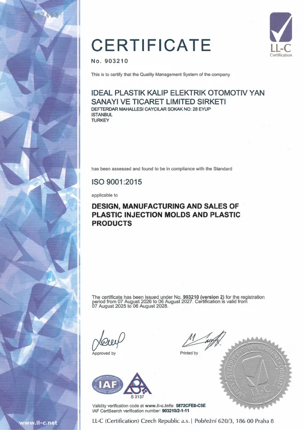 ISO 9001:2015 Kalite Yönetim Sistemi
